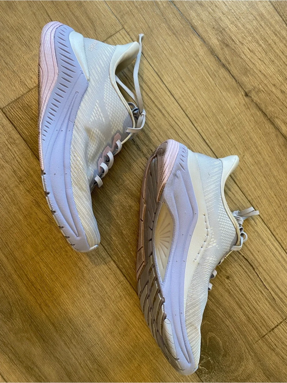 Dansko Women's Athletic Sneakers in White and Light Purple